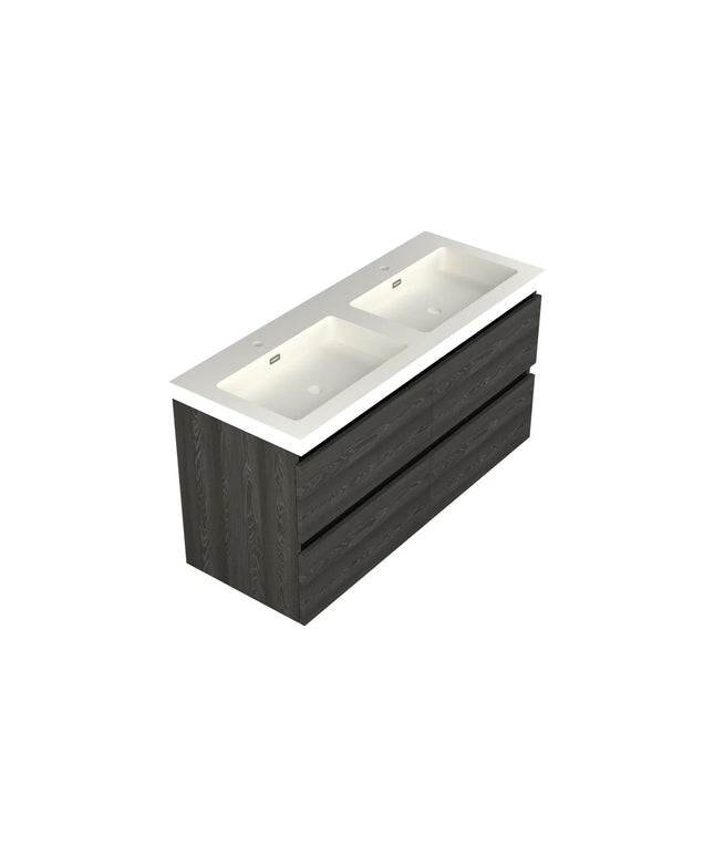 Dutchline Badmeubel Onderkast – Lumiere – 120x46cm – 4 Lades – 2 Uitsparingen