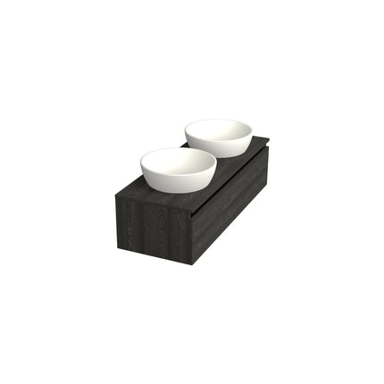 Dutchline Badmeubel Onderkast – Lumiere – 120x46cm – 1 Lade – 2 Uitsparingen