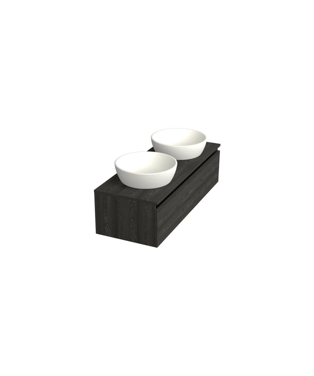 Dutchline Badmeubel Onderkast – Lumiere – 120x46cm – 1 Lade – 2 Uitsparingen