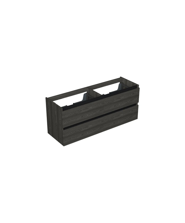 Dutchline Badmeubel Onderkast – Lumiere – 140x46cm – 4 Lades – 2 Uitsparingen