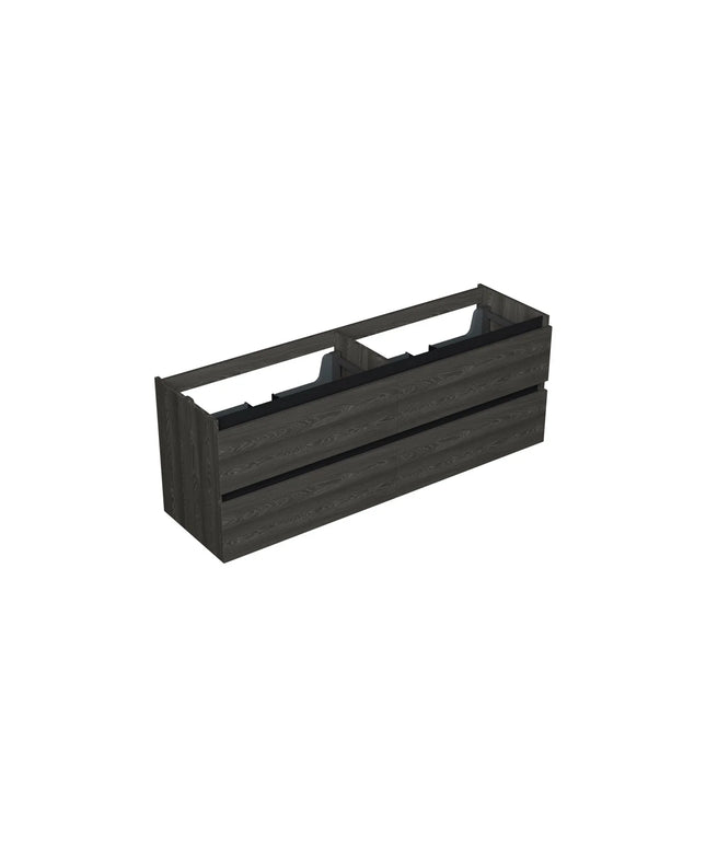 Dutchline Badmeubel Onderkast - Lumiere - 160x46cm - 4 Lades - 2 Uitsparingen