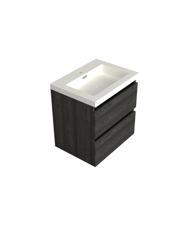 Dutchline Badmeubel Onderkast – Lumiere – 60x46cm – 2 Lades – 1 Uitsparing