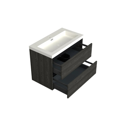 Dutchline Badmeubel Onderkast – Lumiere – 80x46cm – 2 Lades – 1 Uitsparing