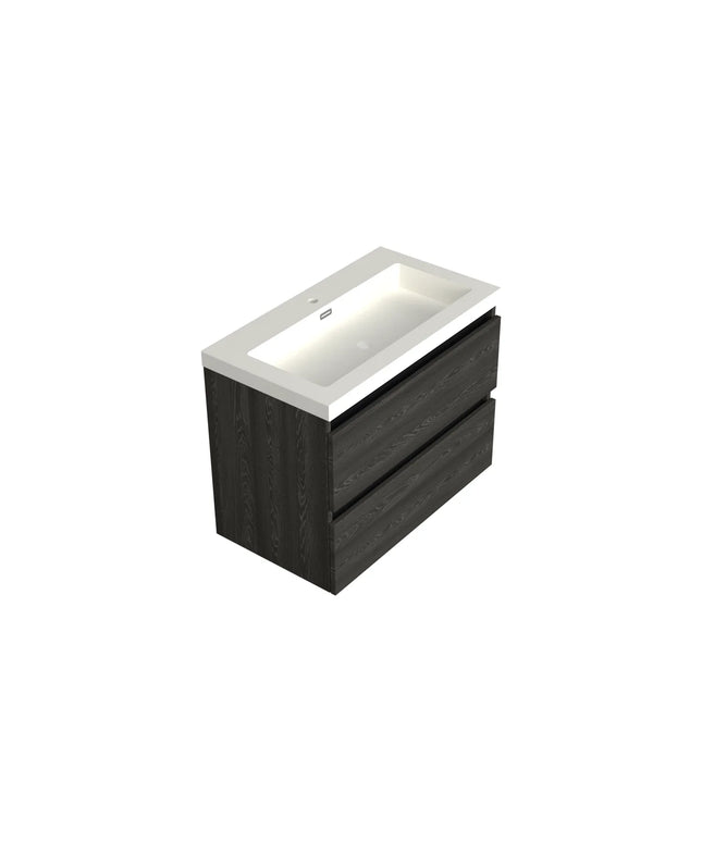 Dutchline Badmeubel Onderkast – Lumiere – 80x46cm – 2 Lades – 1 Uitsparing
