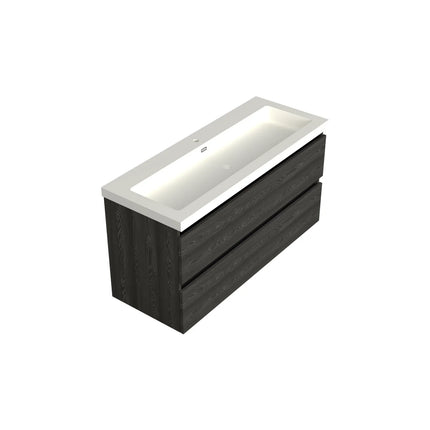 Dutchline Badmeubel Onderkast Midden – Lumiere – 120x46cm – 2 Lades – 1 Uitsparing