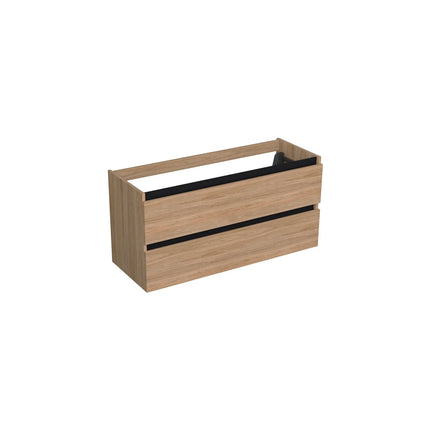 Dutchline Badmeubel Onderkast Midden - Uludag - 120x46cm - 2 Lades - 1 Uitsparing