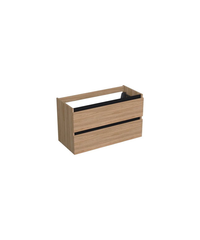 Dutchline Badmeubel Onderkast - Uludag - 100x46cm - 2 Lades - 1 Uitsparing