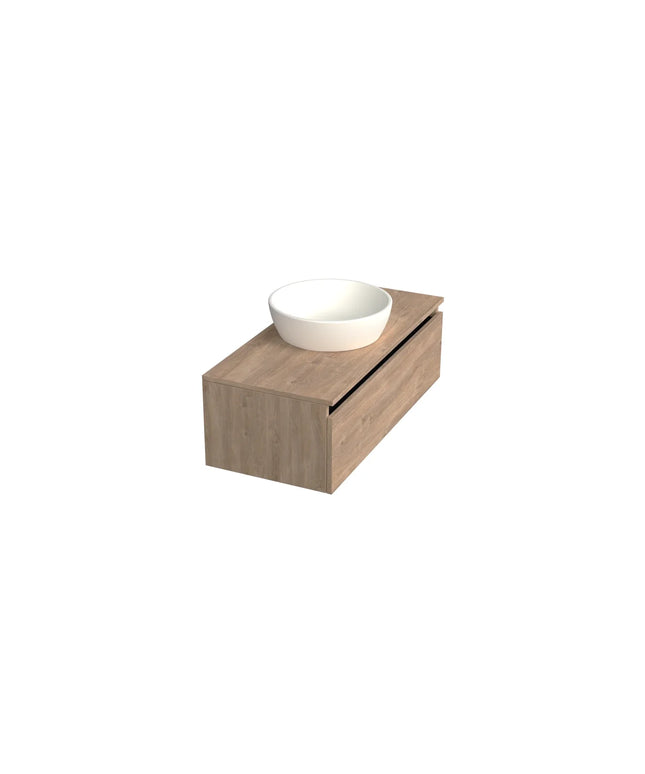 Dutchline Badmeubel Onderkast - Uludag - 100x46cm - 1 Lade - 1 Uitsparing