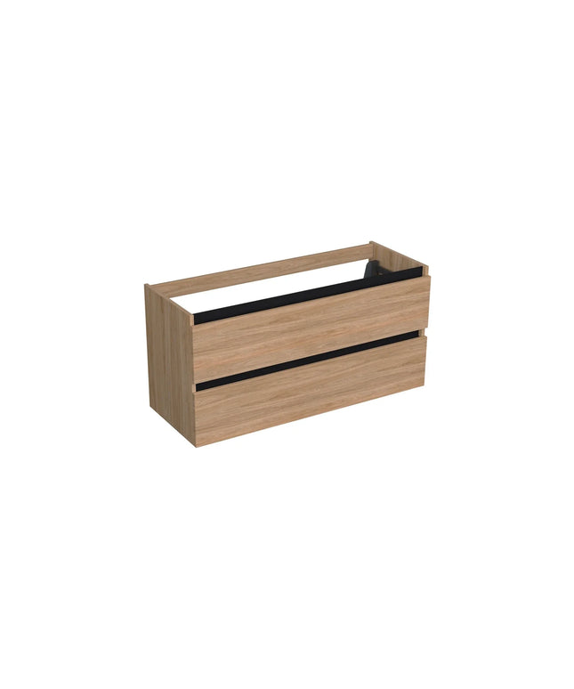Dutchline Badmeubel Onderkast - Uludag - 120x46cm - 2 Lades - 2 Uitsparingen