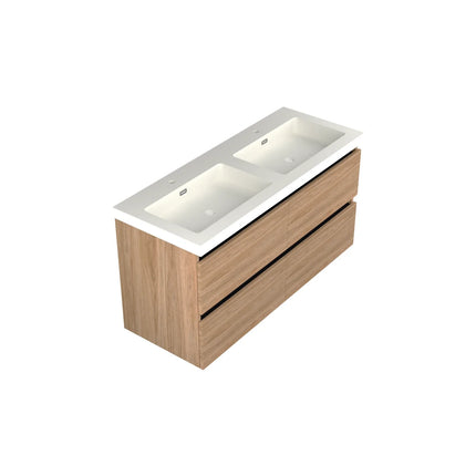 Dutchline Badmeubel Onderkast - Uludag - 120x46cm - 4 Lades - 2 Uitsparingen