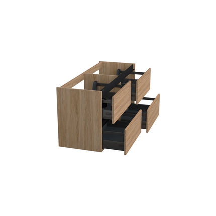 Dutchline Badmeubel Onderkast - Uludag - 120x46cm - 4 Lades - 2 Uitsparingen