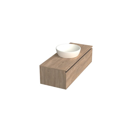Dutchline Badmeubel Onderkast - Uludag - 120x46cm - 1 Lade - 1 Uitsparing