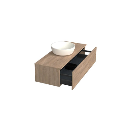 Dutchline Badmeubel Onderkast - Uludag - 120x46cm - 1 Lade - 1 Uitsparing
