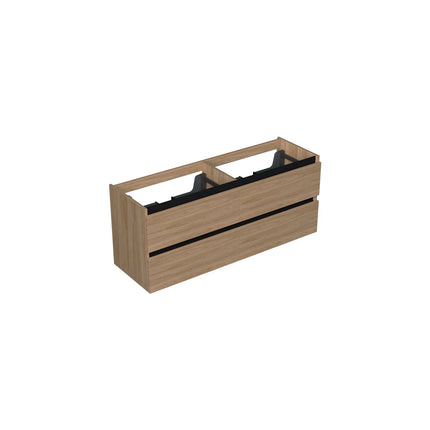 Dutchline Badmeubel Onderkast - Uludag - 140x46cm - 4 Lades - 2 Uitsparingen