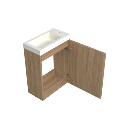 Dutchline Badmeubel Onderkast - Uludag - 36x18cm - 1 Deur (Links/Rechts)