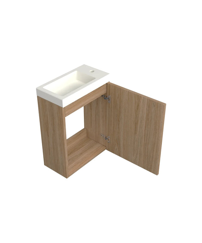 Dutchline Badmeubel Onderkast - Uludag - 36x18cm - 1 Deur (Links/Rechts)