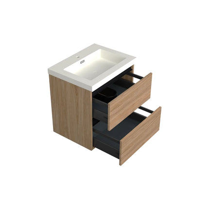 Dutchline Badmeubel Onderkast - Uludag - 60x46cm - 2 Lades - 1 Uitsparing