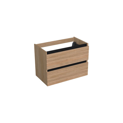 Dutchline Badmeubel Onderkast - Uludag - 80x46cm - 2 Lades - 1 Uitsparing