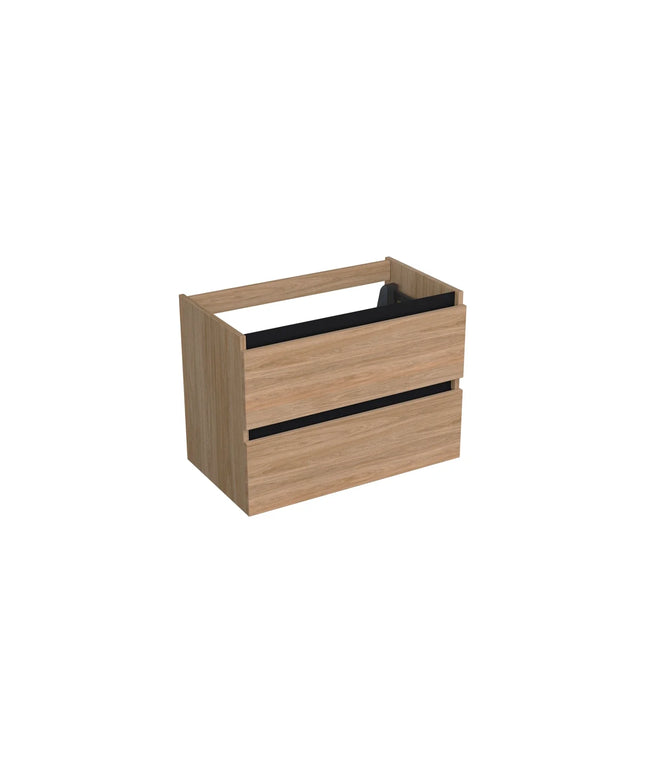 Dutchline Badmeubel Onderkast - Uludag - 80x46cm - 2 Lades - 1 Uitsparing