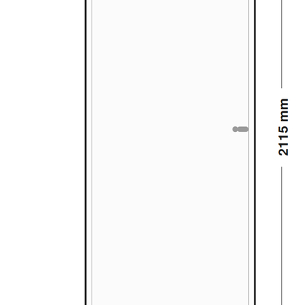 DutchLine Boardpaneeldeur - lijntekening 73 x 211,5 cm (zonder tekst)