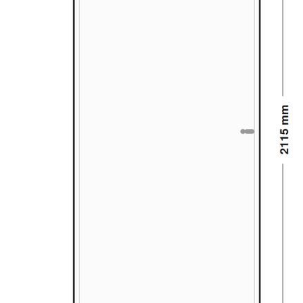 DutchLine Boardpaneeldeur - lijntekening 93 x 211,5 cm (zonder tekst)