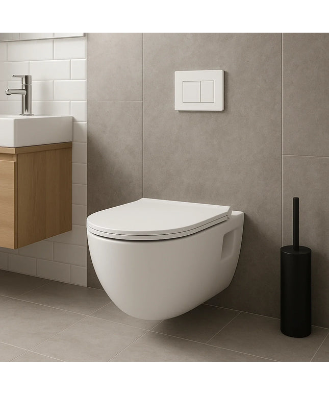 DutchLine - Brilla Toiletpot Zonder Bidet - Glans Wit - 530x355mm