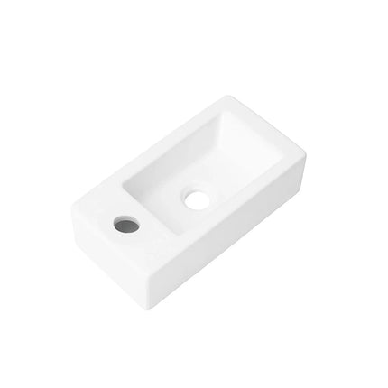 DutchLine - Crea Mini Fontein - Glans Wit - Kraangat Links