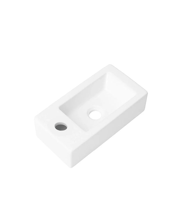 DutchLine - Crea Mini Fontein - Glans Wit - Kraangat Links