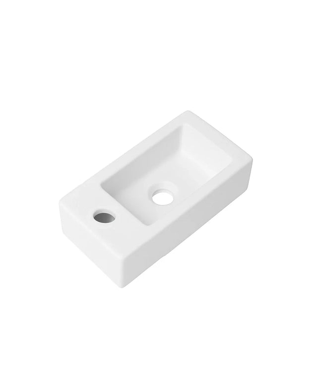 DutchLine - Crea Mini Fontein - Mat Wit - Kraangat Links