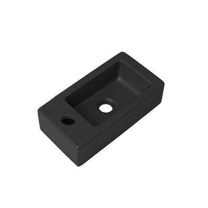 DutchLine - Crea Mini Fontein - Mat Zwart - Kraangat Links