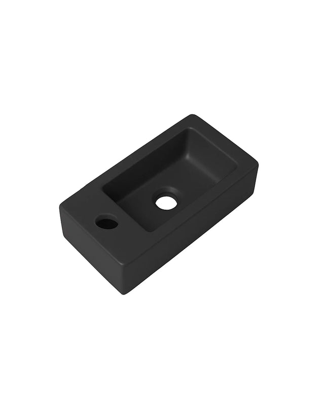 DutchLine - Crea Mini Fontein - Mat Zwart - Kraangat Links