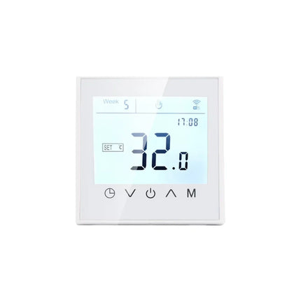 DutchLine - Digitale Wifi Klokthermostaat - Vloerverwarming - Wit