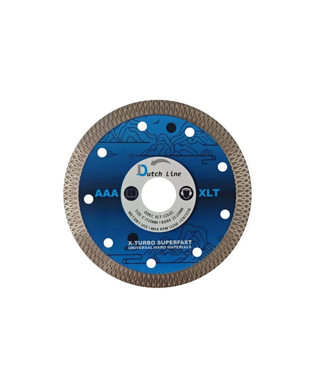 DutchLine - Doorslijpschijf Extra Dun - Speciaal Voor Tegels - 125mm 22.23mm