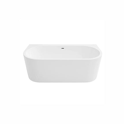 DutchLine Half-vrijstaand Ligbad - Glans Wit - 1800x800x580