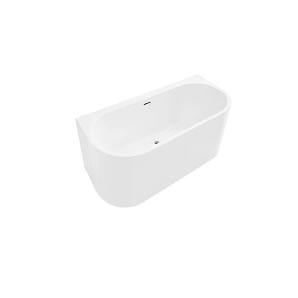 DutchLine Half-vrijstaand Ligbad - Glans Wit - 1800x800x580