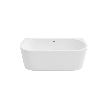 DutchLine Half-vrijstaand Ligbad - Mat Wit - 1800x800x580