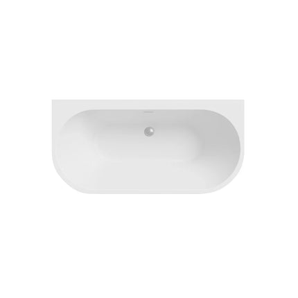 DutchLine Half-vrijstaand Ligbad - Mat Wit - 1800x800x580