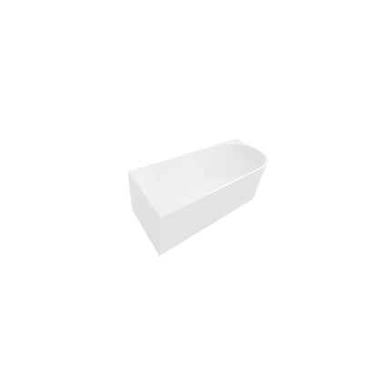 DutchLine - Half Vrijstaand Hoekbad Links - Mat Wit - 1700x800x600