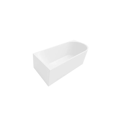 DutchLine - Half-Vrijstaand Hoekbad Links - Mat Wit - 1800x800x580