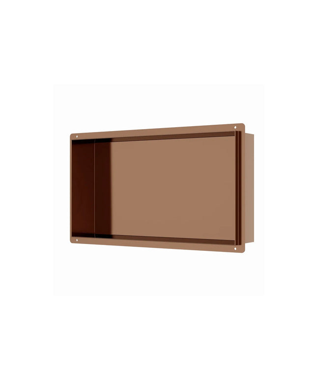 DutchLine inbouw nis betegelbaar geborsteld koper 300x600x100