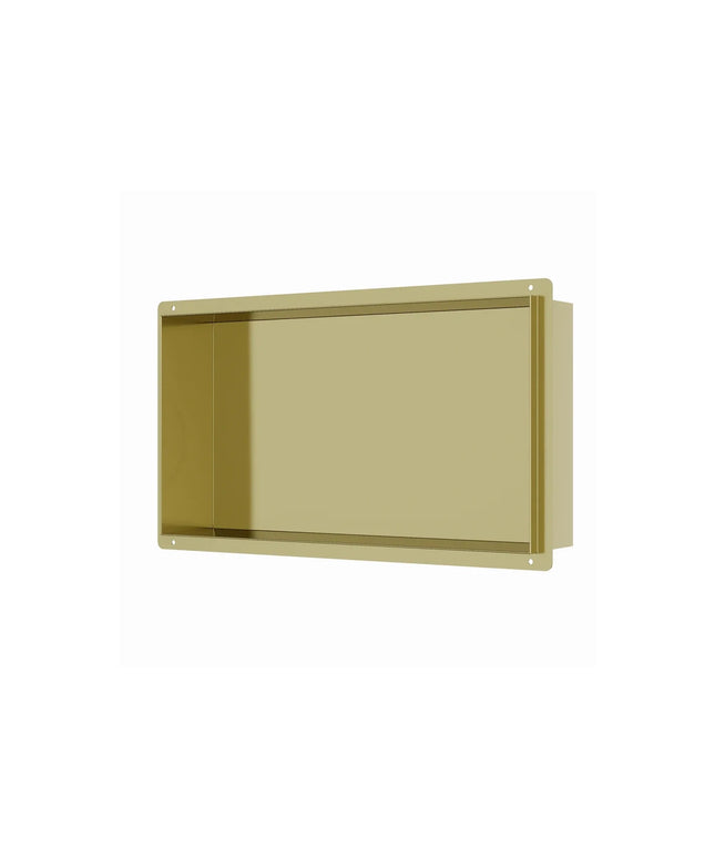 DutchLine inbouw nis betegelbaar geborsteld messing goud 300x600x100