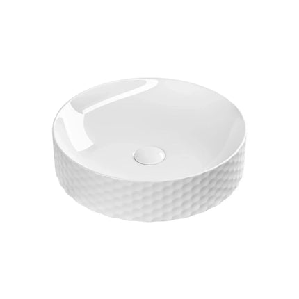DutchLine - Keramische Waskom Rond - Glans Wit - 440x105mm
