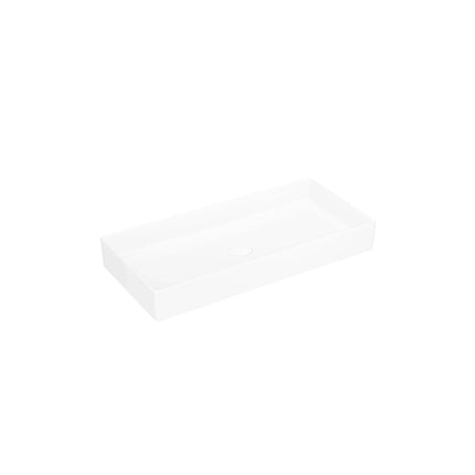 DutchLine - Keramische Waskom Rechthoekig - Wit - 755x350x100mm