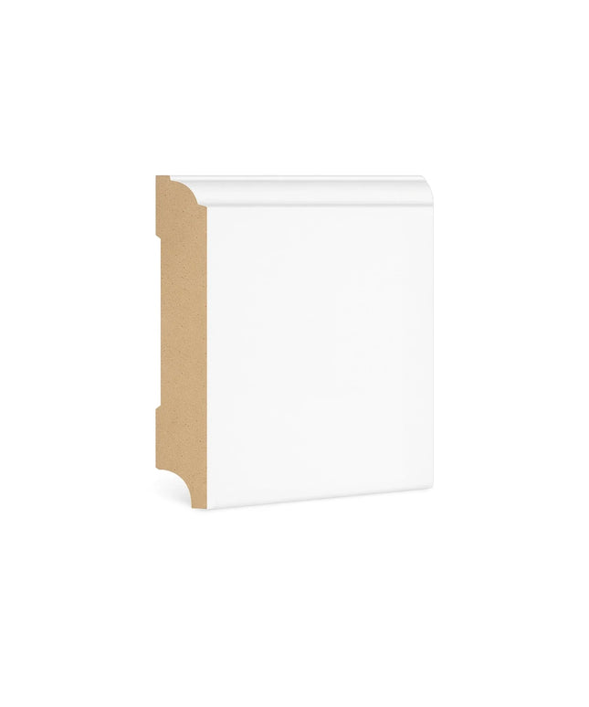 DutchLine - Kraalplint MDF - Wit - 120x15mm