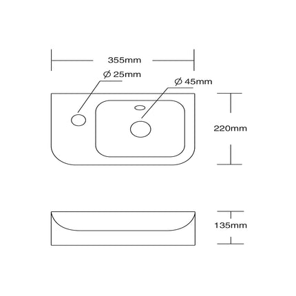 DutchLine Mini Smart Fontein - Glans Wit - Links