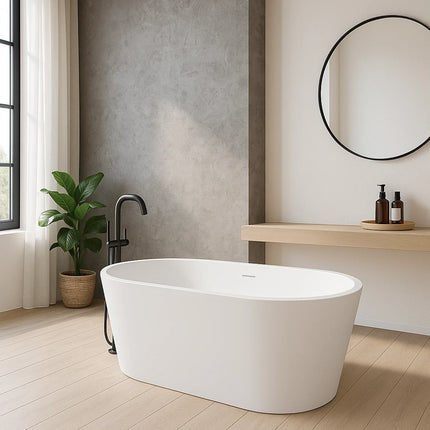 DutchLine - Murano Vrijstaand Ligbad - Glans Wit - 1800x800x580