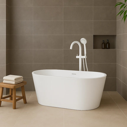 DutchLine - Murano - Vrijstaand Ligbad - Mat Wit - 1700x750x580