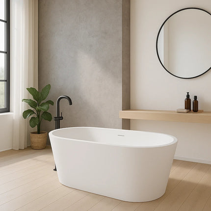 DutchLine Murano Vrijstaand Ligbad - Mat Wit - 1800x800x580