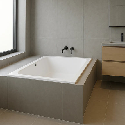 DutchLine - Drop RD - Inbouw Ligbad - Glans Wit - 1800x800x450