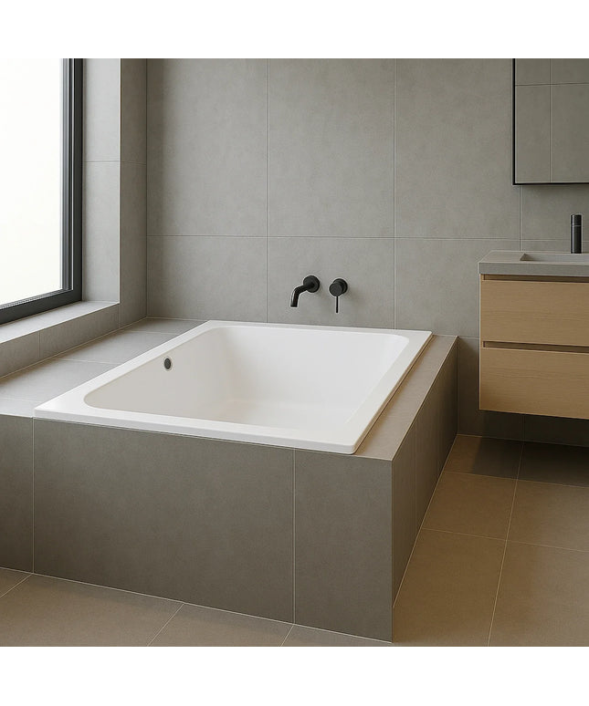 DutchLine - Drop RD - Inbouw Ligbad - Glans Wit - 1800x800x450